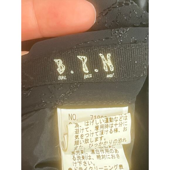 Black Peace Now Sz M Grunge Y2K Goth Skirt Japan Jirai Kei Style BPN Peasant - Picture 3 of 14